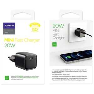 Joyroom Travel Charger Type-C, QC 3.0, PD 3.0, AFC, 20W, EU Black (L-P202)