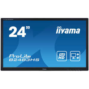 IIYAMA used οθόνη B2483HS LED, 24" Full HD, VGA/HDMI/DisplayPort, χωρίς βάση, Grade B