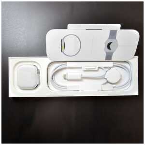 [Outlet Grade C] Apple Watch Series 10 GPS 42mm Silver Alu Case, Denim Sport Band S/M EU MWWA3