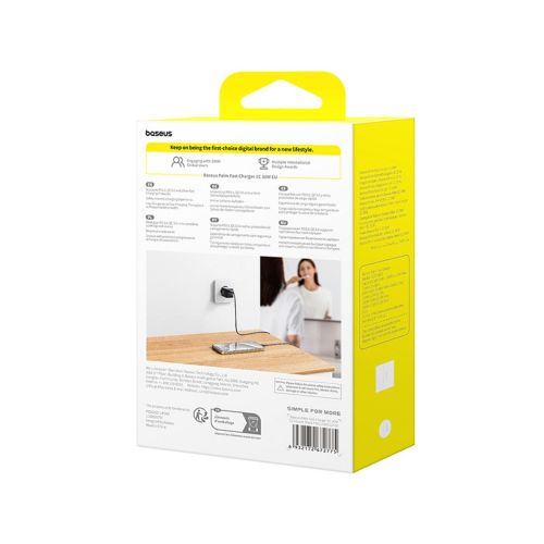 Baseus Travel Charger Palm Series Type-C, PD 3.0, QC 3.0, 30W, Black EU (P10111605113-00) - Image 3