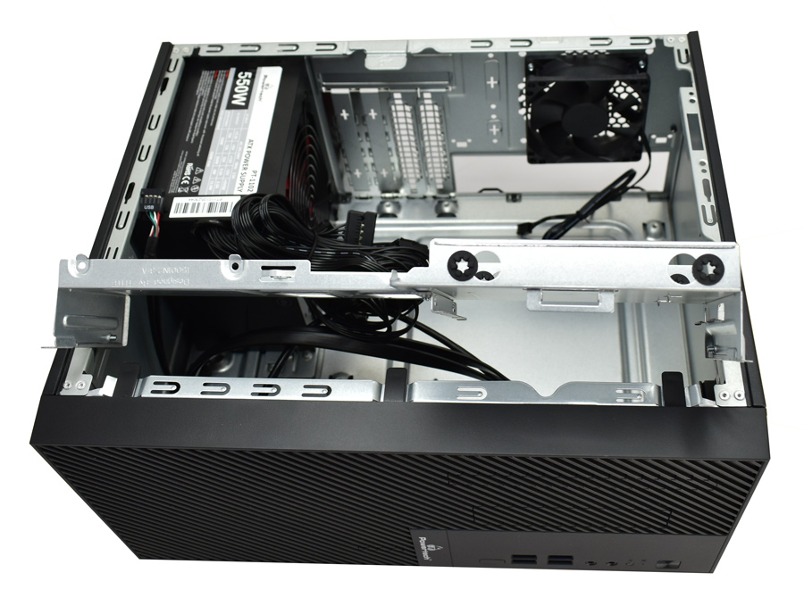 POWERTECH PC Case PT-1101 με 550W PSU, Micro-ATX, 265x168x353mm, μαύρο - Image 5