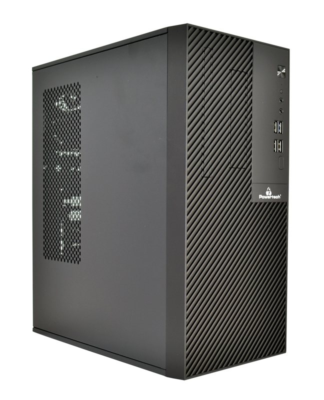 POWERTECH PC Case PT-1101 με 550W PSU, Micro-ATX, 265x168x353mm, μαύρο