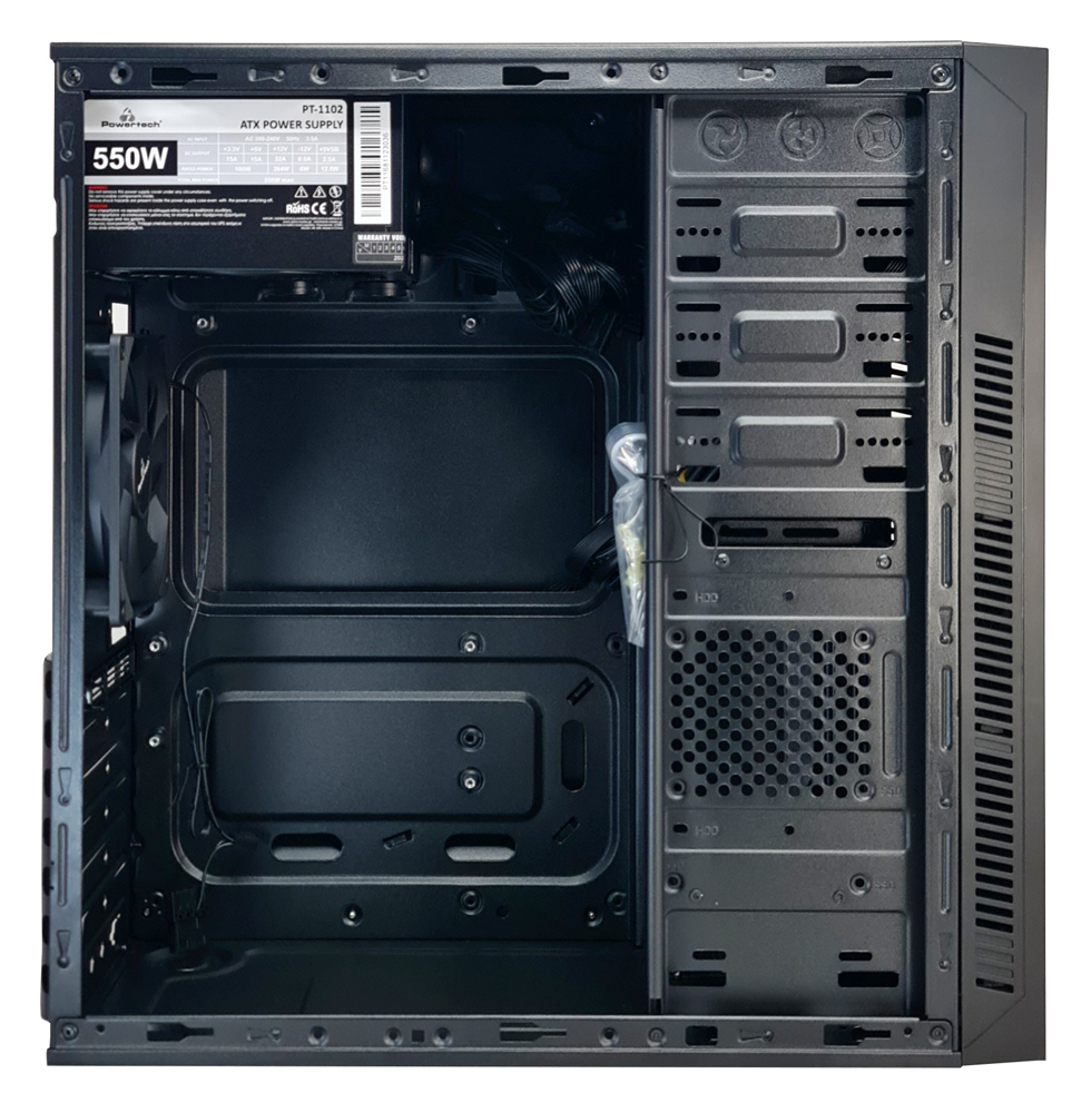 POWERTECH PC Case PT-1168 με 550W PSU, ATX, 418x200x416mm, μαύρο - Image 5