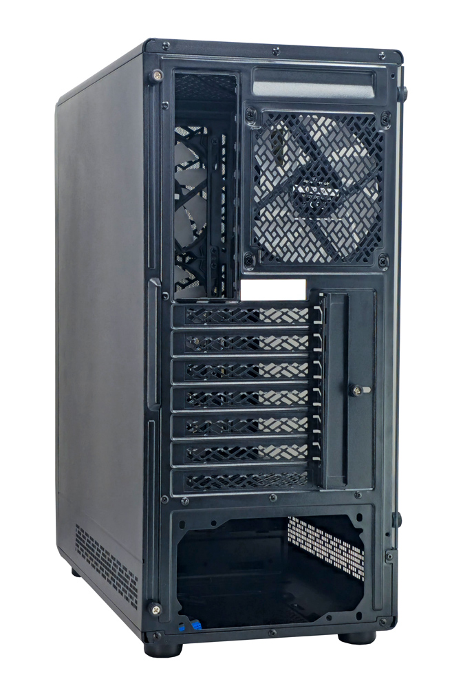 POWERTECH Gaming PC Case PT-1309, tempered glass, 4x ARGB fan, ATX, 340x200x436mm, μαύρο - Image 2