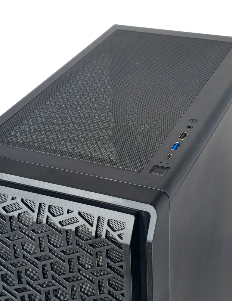 POWERTECH Gaming PC Case PT-1309, tempered glass, 4x ARGB fan, ATX, 340x200x436mm, μαύρο - Image 4