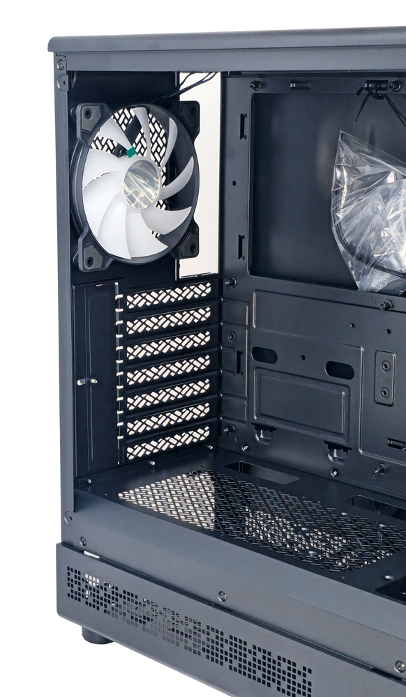 POWERTECH Gaming PC Case PT-1309, tempered glass, 4x ARGB fan, ATX, 340x200x436mm, μαύρο - Image 7