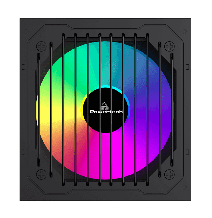 POWERTECH τροφοδοτικό PC PT-1311, 80PLUS Bronze, 700W, ATX, 120mm RGB Fan, Semi Modular - Image 2