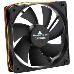 POWERTECH ανεμιστήρας PT-156, 120 x 120 x 25mm, 12V, 3pin & 4 βίδες