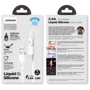 Joyroom Lightning - USB Cable 2.4A, 1.2m, White (S-1224N2)