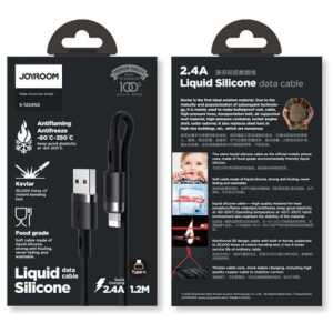Joyroom Lightning - USB Cable 2.4A, 1.2m Black (S-1224N2)