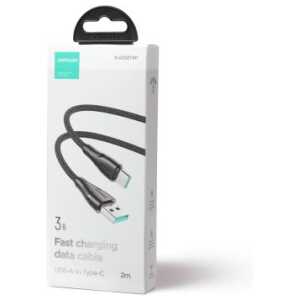 Joyroom USB - Type-C Surpass Series Fast Charging and Data Cable, 3A, 1,2m, Black (S-UC027A11)