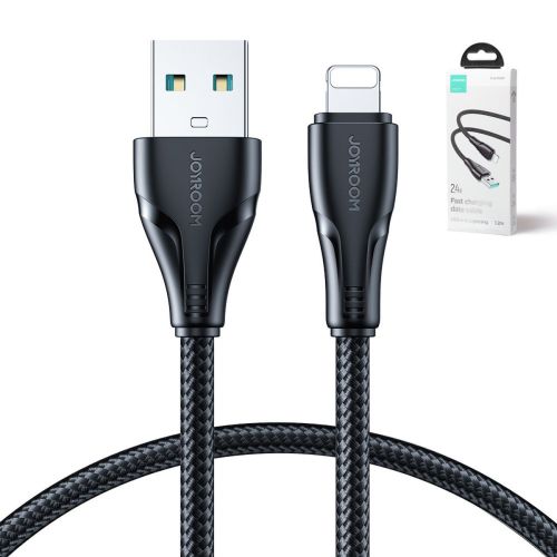 Joyroom USB - Lightning Cable Surpass Series, 2.4A, 1.2m, Black (S-UL012A11) - Image 3