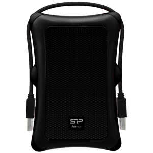SILICON POWER εξωτερικός HDD Armor A30, 1TB, USB 3.2, μαύρος