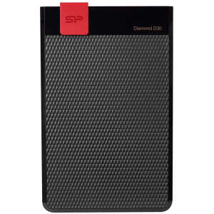 SILICON POWER Εξωτερικός HDD 1TB Diamond D30 D3S, USB 3.2, Black