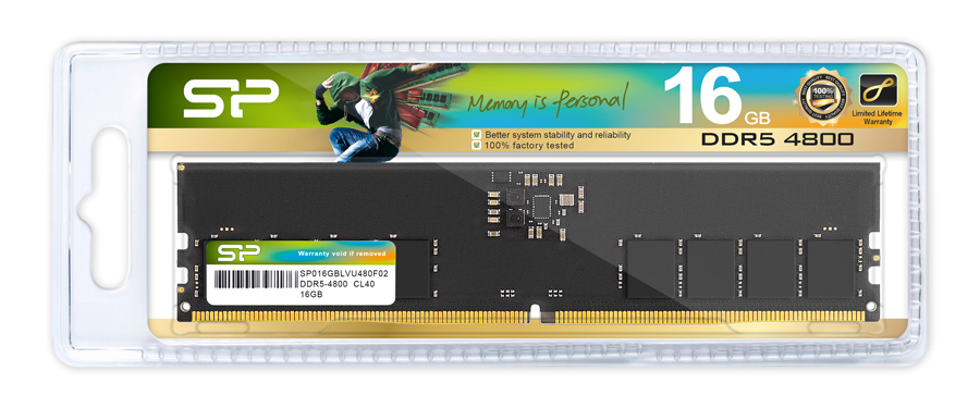 SILICON POWER μνήμη DDR5 UDIMM SP016GBLVU480F02, 16GB, 4800MHz, CL40 - Image 3