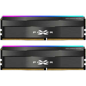 SILICON POWER μνήμη DDR4 UDIMM XPOWER Zenith, 2x 8GB, RGB, 3200MHz, CL16