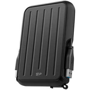 SILICON POWER εξωτερικός HDD Armor A66, 2TB, USB 3.2, μαύρος