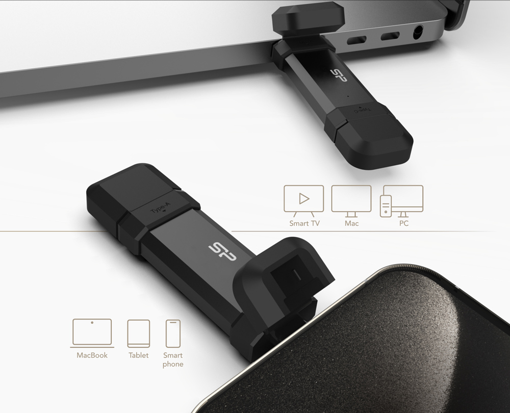 SILICON POWER εξωτερικός SSD Marvel Xtreme DS72, USB-C/USB 3.2, 500GB, μαύρο - Image 2