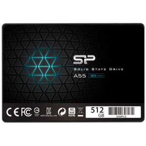SILICON POWER SSD A55 512GB, 2.5", SATA III, 500-450MB/s, 7mm