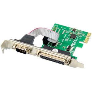 POWERTECH κάρτα επέκτασης PCIe σε serial + parallel ST329, AS99100