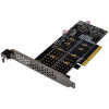 POWERTECH κάρτα επέκτασης PCIe x8 σε 2x M.2 M Key NVMe ST573