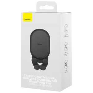 Baseus Car Charger Inductive 15W holder for Air Vent, Black (SUWX030001)