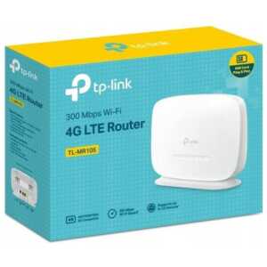 TP-Link Wi-Fi Router TL-MR105, 4G, 300Mbps, LAN/WAN, 802.11ac, White EU