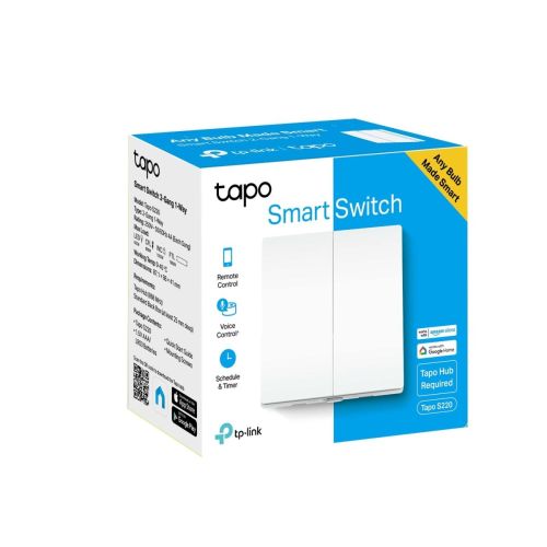 TP-Link Smart Wall Switch Double Tapo S220 Wireless White EU - Image 2
