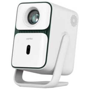 Wanbo Projektor T2 Ultra Portable Full HD 1080P, Android TV 11 with 120 degree Gimbal Mount, White EU
