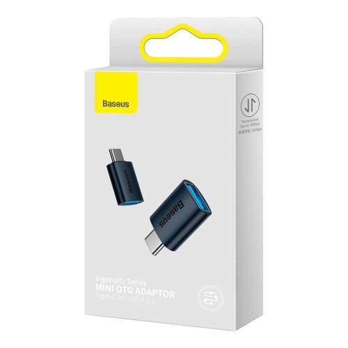 Baseus Converter Ingenuity Series Mini OTG Adaptor USB-A 3.1 Female to Type-C Male Blue (ZJJQ000003) - Image 2