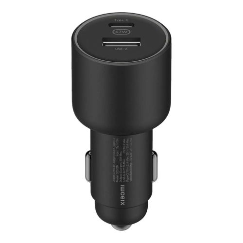 Xiaomi Mi Car Charger 67W USB-A + Type-C Black EU BHR6814GL