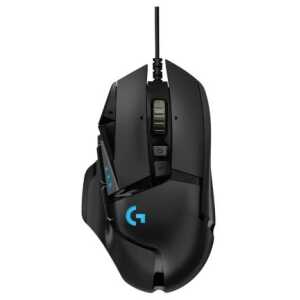 Logitech Mouse Wired G502 Hero High Performance Gaming 16000 DPI, RGB Black EU (910-005470)