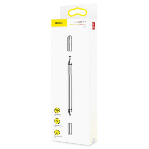 Baseus Tablet Tool Pen Golden Cudgel Capacitive Stylus Pen Silver (ACPCL-0S) - Image 2