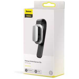 Baseus Car Tool Platinum Vehicle eyewear clip (Clamping type) Silver (ACYJN-B0S)