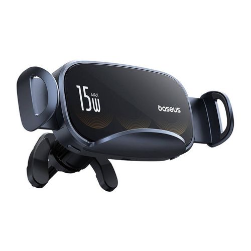Baseus Car Charger LightChaser Series Inductive 15W holder for Air Vent, Black (BS-CM029) - Image 3