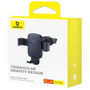 Baseus Car Mount Metal Age III Gravity (Air Vent Version) Black (C40467600111-01)