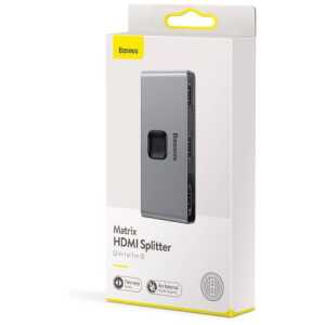 Baseus HUB Matrix HDMI Switcher (2in1 or 1in2) Space Gray (CAHUB-BC0G)