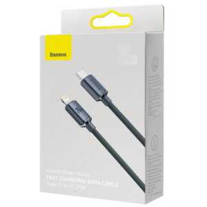 Baseus Type-C - Lightning cable, Crystal Shine Series Fast Charging Data Cable 20W 1.2m Black (CAJY000201)