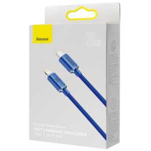 Baseus Type-C - Lightning cable, Crystal Shine Series Fast Charging Data Cable, 20W, 1.2m, Blue (CAJY000203)