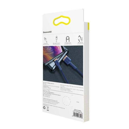 Baseus Lightning Cafule Cable QC 3.0, 1.5A, 2m Blue (CALKLF-CV3) - Image 3