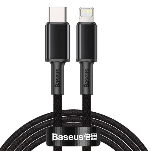 Baseus Type-C - Lightning High Density Braided Fast charging cable, PD 20W, 2m, Black (CATLGD-A01) - Image 3