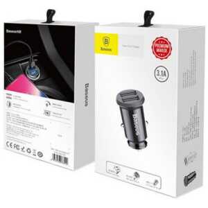 Baseus Car Charger Grain 3.1A Black (CCALL-ML01)