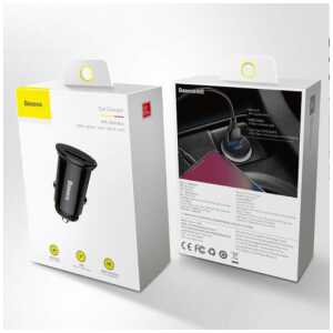 Baseus Car Charger Circular Plastic A+C PPS PD3.0 + QC4.0 + 30W Black (CCALL-YS01)