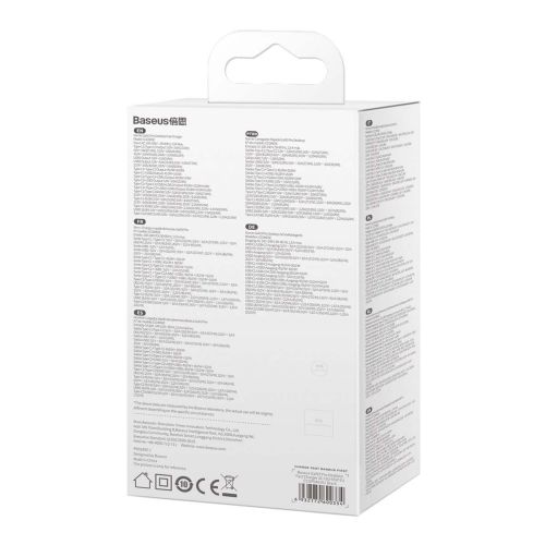 Baseus Travel Charger GaN3 Pro Quick wall charger C+C+U, PD3.0, QC4.0 +, AFC, FCP, SCP, PPS, MTK, (with Type C - Type C cable 1m) 65W, Black EU (CCGP040101) - Image 3