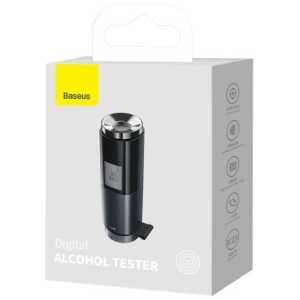 Baseus Car Tool Alcohol Breathalyser Breathless Series, PD 5V (with USB - Type-C 1m cable), Black (CRCX-01)