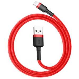 Baseus Lightning Cafule Cable 2.4A 0.5m Red + Red (CALKLF-A09)