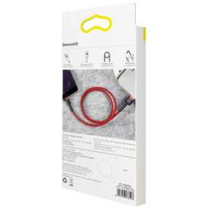 Baseus Lightning Cafule Cable 2.4A 1m Red + Red (CALKLF-B09)