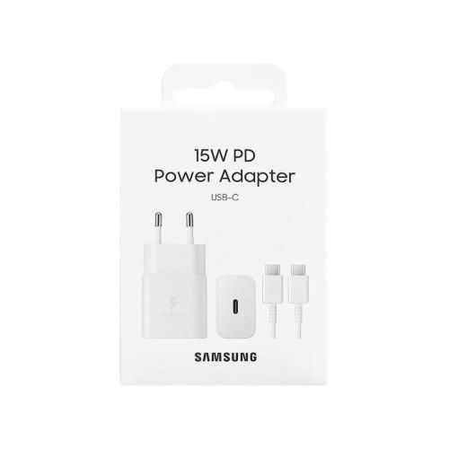 Samsung Travel Charger 15W EP-T1510X with Type-C to Type-C cable (1m) White EU (EP-T1510XWEGEU) - Image 3