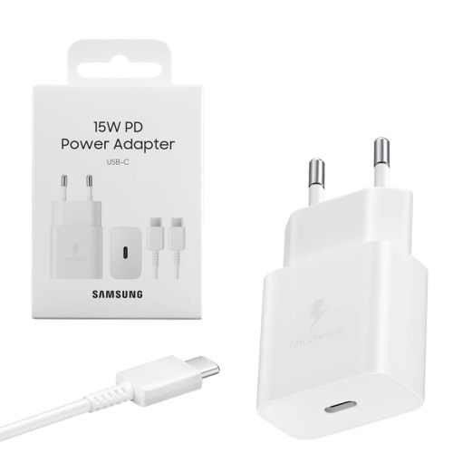 Samsung Travel Charger 15W EP-T1510X with Type-C to Type-C cable (1m) White EU (EP-T1510XWEGEU) - Image 2