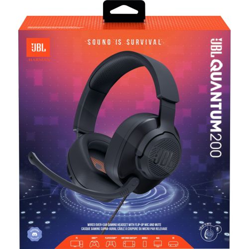 JBL Quantum 200 Headphone Wired Gaming Headset with Microphone, Black EU - Image 2